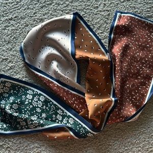 Floral silk scarf